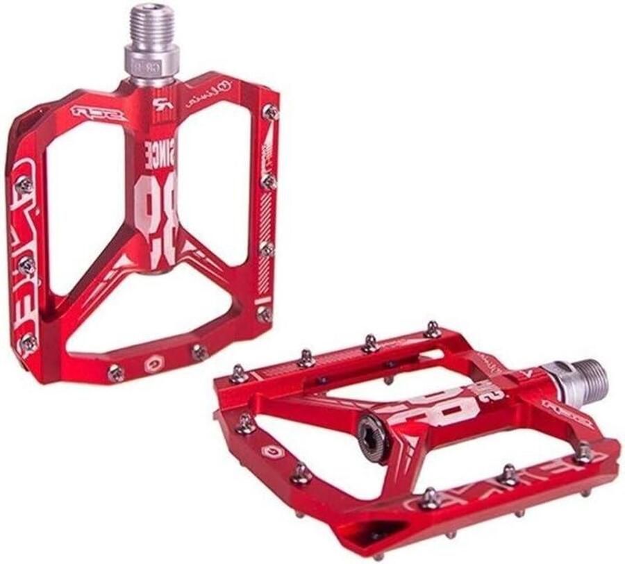 Fiets Pedalen MTB Pedalen Fietsen Onderhoud Lichtgewicht Ontwerp 105 x 100 mm Rood