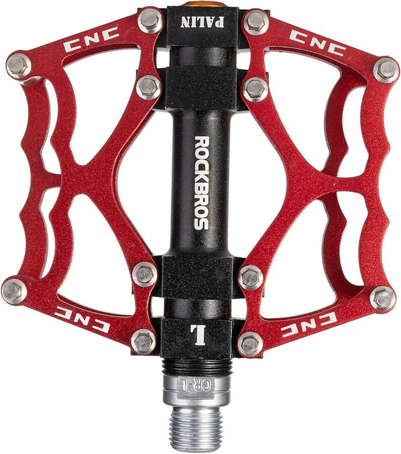 Fiets pedalen MTB pedalen Fietsen op paden Met anti-slip pinnen 9 16 inch Rood