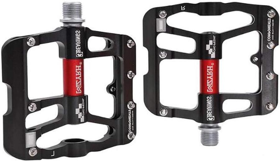 Fiets Pedalen MTB Pedalen Fietsen Stabiliseren Antislip Nagels 380 Gram Zwart