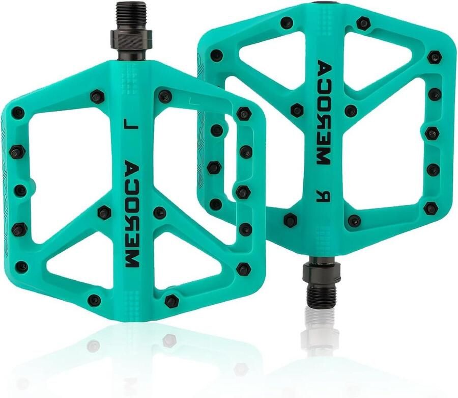 Fiets pedalen MTB pedalen Off-road fietsen Antislip nagels 115x112mm Turkoois - Foto 2