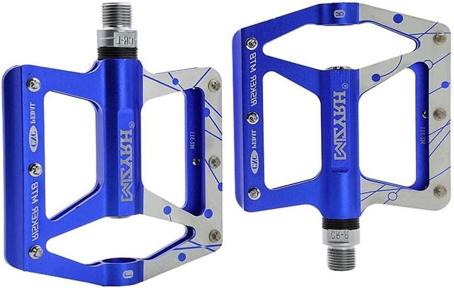 Fiets pedalen MTB pedalen Off-road fietsen Lichtgewicht aluminium 9 16 inch Blauw