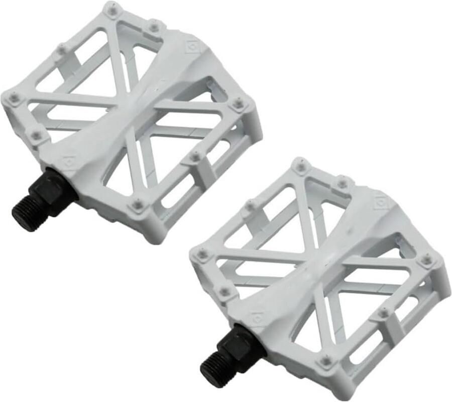 Fiets Pedalen MTB Pedalen Veilig Fietsen Antislip Oppervlak 98mm x 27mm Wit