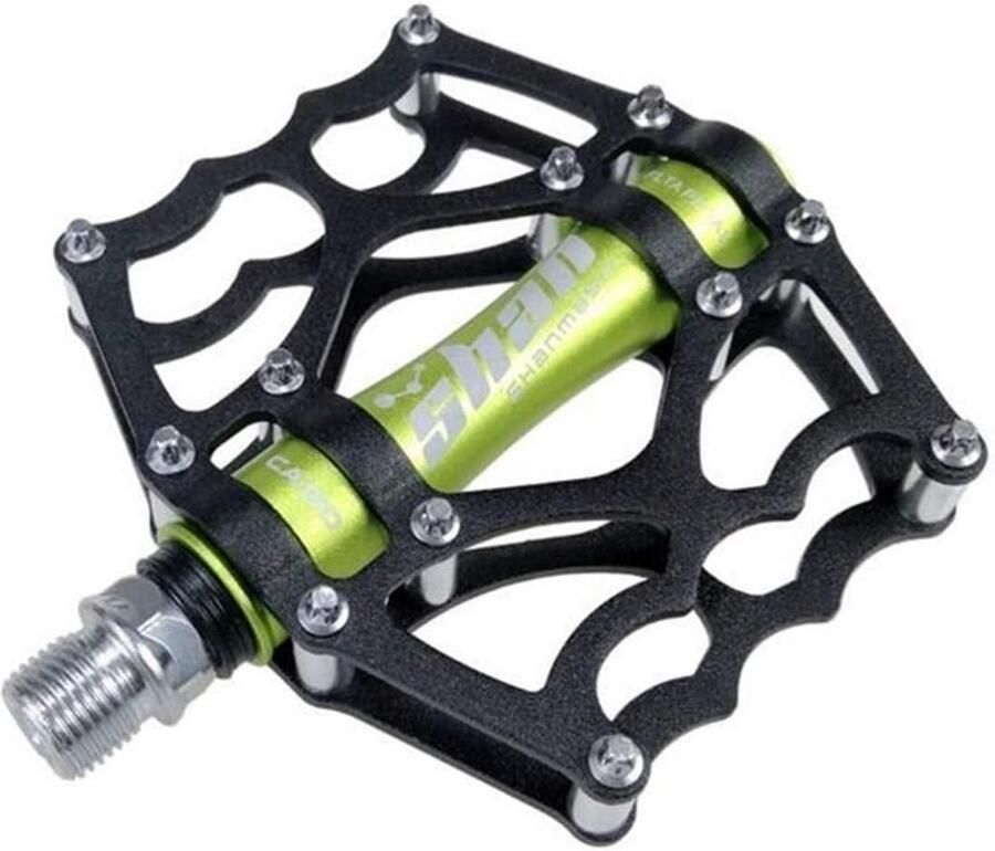 Fiets Pedalen MTB Voetsteun Mountainbiken Schokbestendig Slijtvast 380 gram Groen