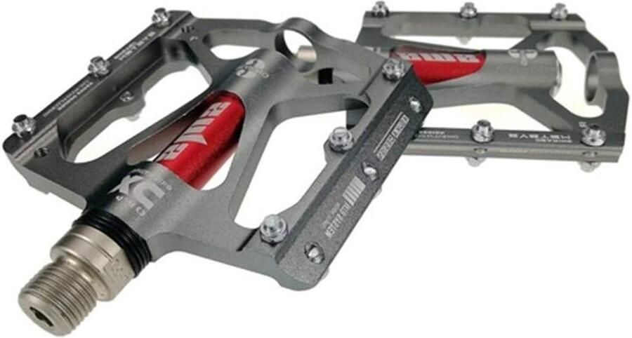 Fiets Pedalen MTB Weg Veilig Fietsen Lichtgewicht Aluminium Extra Breed Grijs