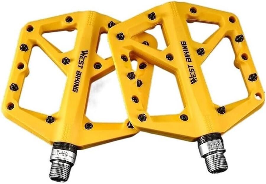 Fiets Pedalen Nylon Pedalen Fietsen Ultralicht Non-slip 130x105MM Geel
