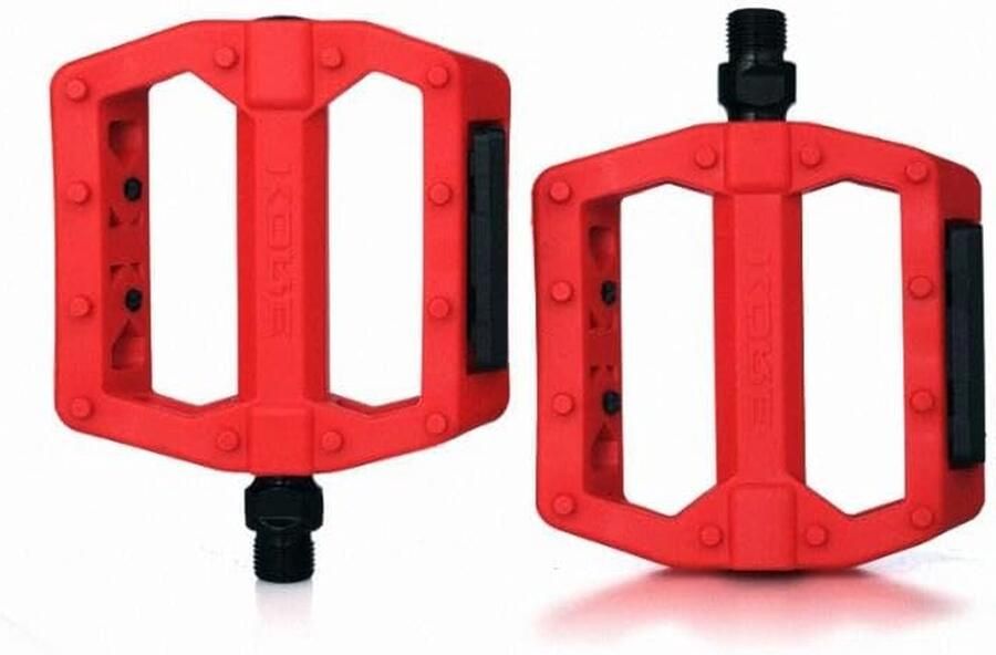 Fiets Pedalen Nylon Pedalen MTB Veilig Fietsen Antislipnagels Standaard 14mm Rood