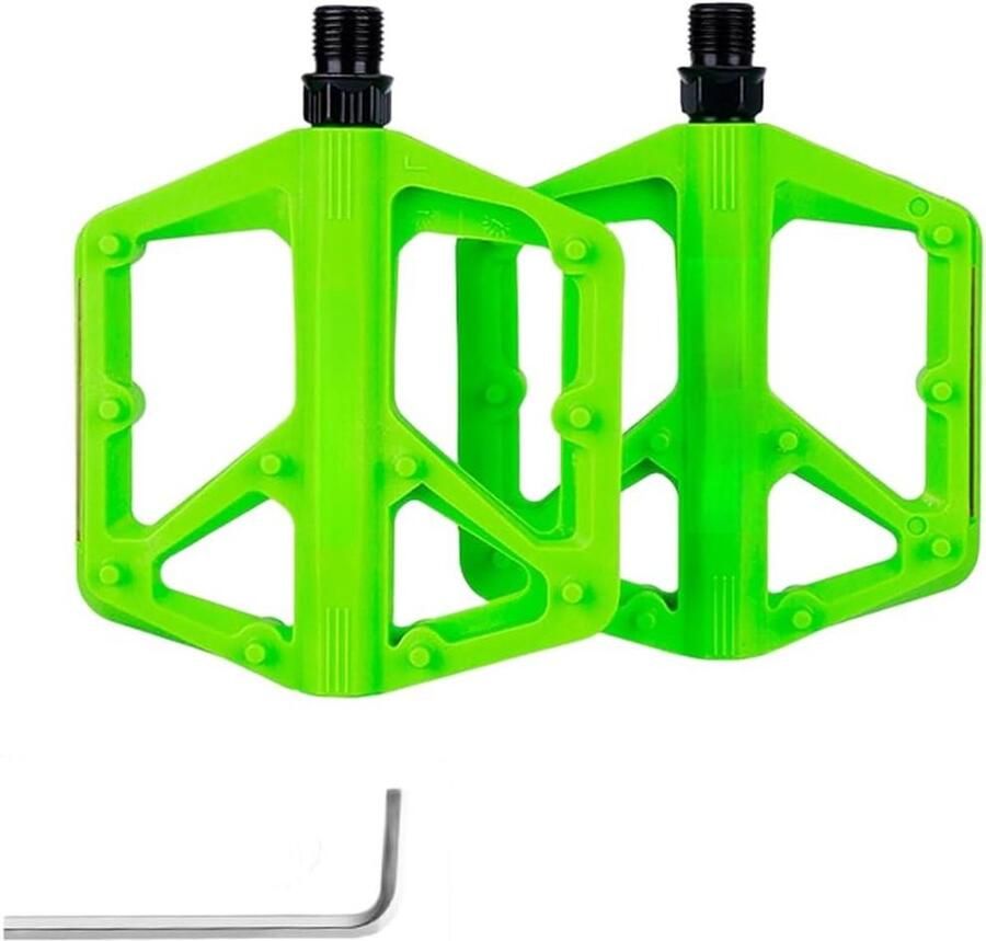 Fiets pedalen Nylon pedalen Stabiel fietsen Antislip pinnen 9 16 inch Geel