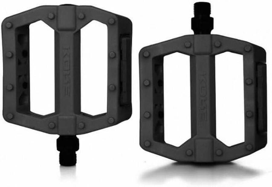 Fiets Pedalen Nylon Pedalen Veilig Fietsen 20 Antislipnagels 9 16 Inch Zwart