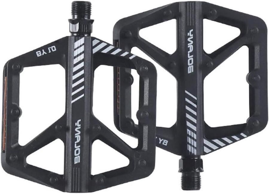Fiets Pedalen Nylon Pedalen Veilig Fietsen Verzegelde Lagers 5.04 Inch Zwart
