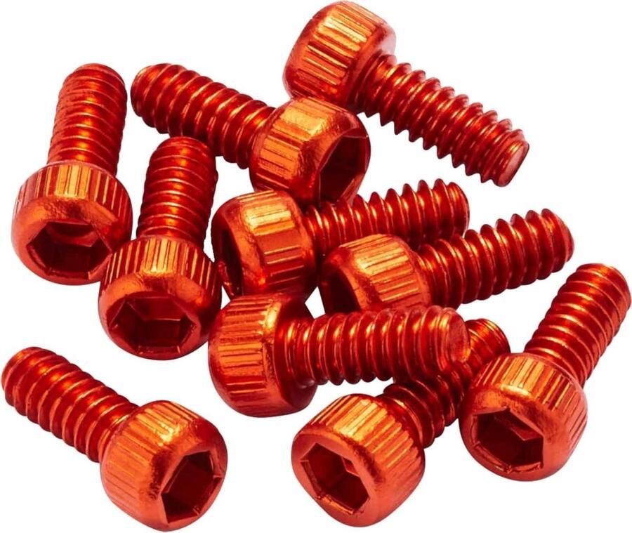 Fiets Pedalen Pinnen Reserve Pinnen Fiets Onderhoud Aluminium Pinnen 11 mm Oranje Zwart