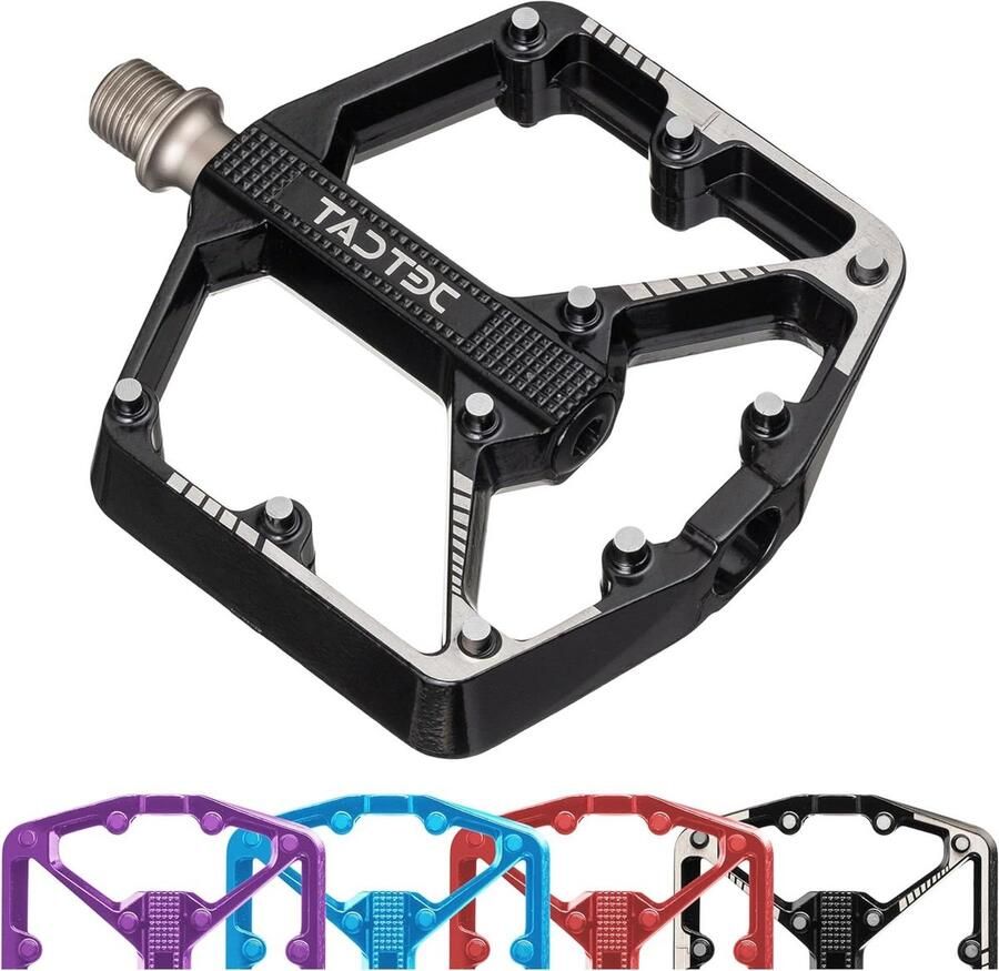 Fiets pedalen plat MTB pedalen Sportief fietsen Lichtgewicht nylon 9 16 inch Zwart