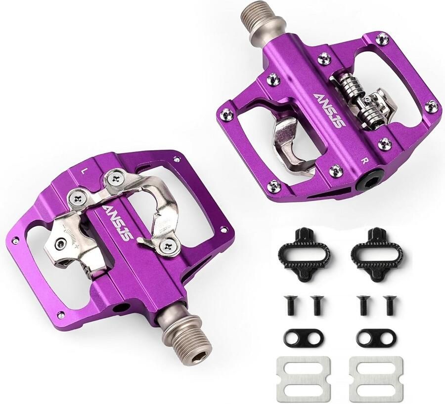 Fiets Pedalen Plat Platform Dubbele Functie SPD Compatibel Aluminium