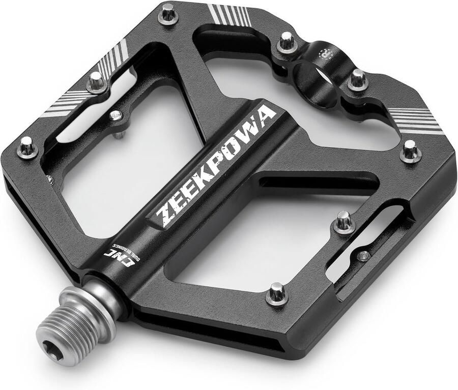 Fiets Pedalen Platte Pedalen Fietsen Onderdelen 16 Anti-slip Spikes 9 16 Zwart