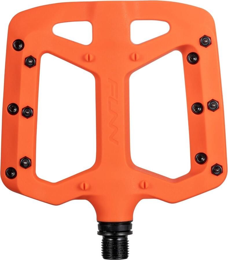 Fiets Pedalen Platte Pedalen Mountainbike Gebruik Scheenbescher de Pinnen 9 16 Inch Oranje