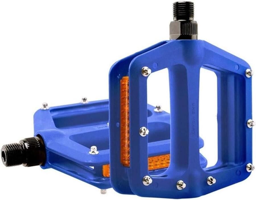 Fiets Pedalen Platte Platform Mountainbike Rijden Verzegelde DU Lagers 9 16 Inch Blauw