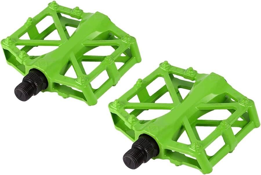 Fiets Pedalen Racefiets BMX Stabiliteit Controle Antislip Aluminium Kooi 12 x Groen