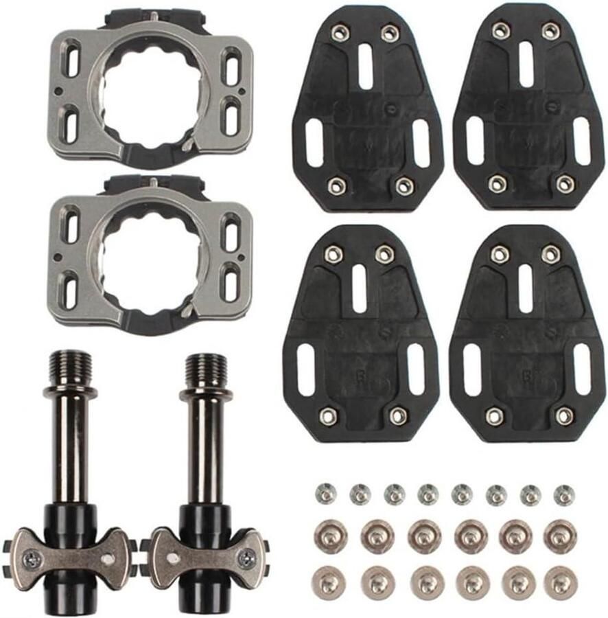 Fiets pedalen Racefiets klikpedalen Sportief fietsen Lichtgewicht titanium legering 15x12x Zwart