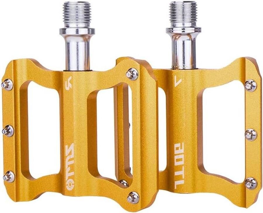 Fiets Pedalen Racefiets Onderdelen Buiten Fietsen Antislip Ontwerp 66 x 98 mm Geel