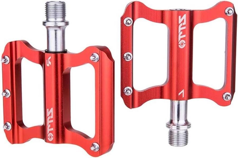 Fiets Pedalen Racefiets Platte Pedaal Aluminium Fietsen Buiten Antislip Oppervlak 66 x 98 mm