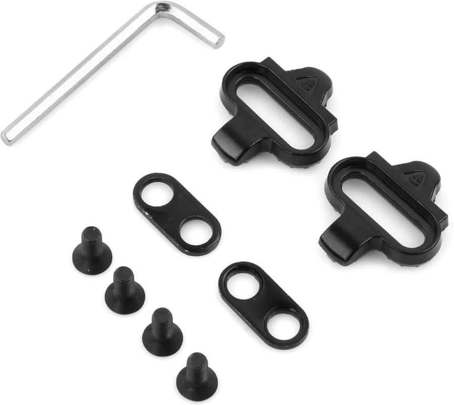 Fiets pedalen set SPD compatibel Mountainbike fietsen Zelfborgend systeem 54 gram Zwart