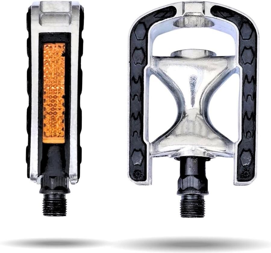 Fiets Pedalen Set Trekking MTB Pedalen Veilig Fietsen Antislip Siliconen Grip 9 16 Inch Zwart