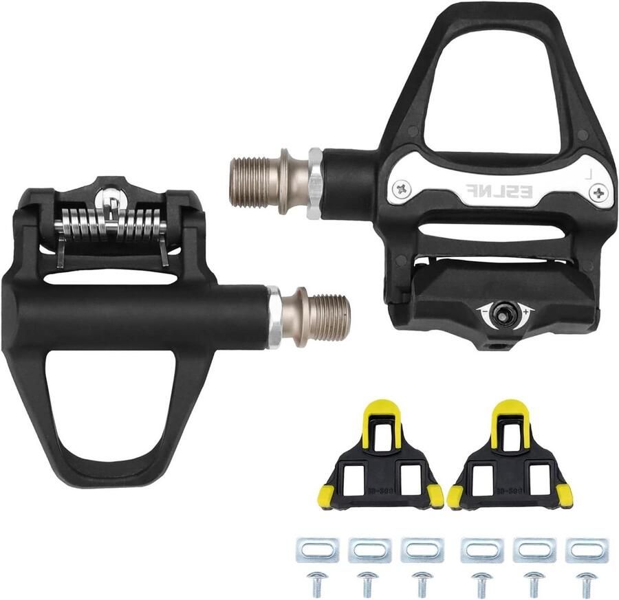 Fiets Pedalen SPD Cleats Buiten Fietsen Verstelbare Spanning 10 x Zwart