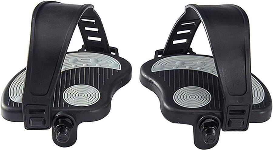 Fiets pedalen voor hometrainer en spinbike met verstelbare rie