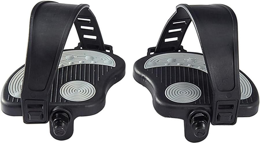 Fiets pedalen voor hometrainer en spinbike met verstelbare rie