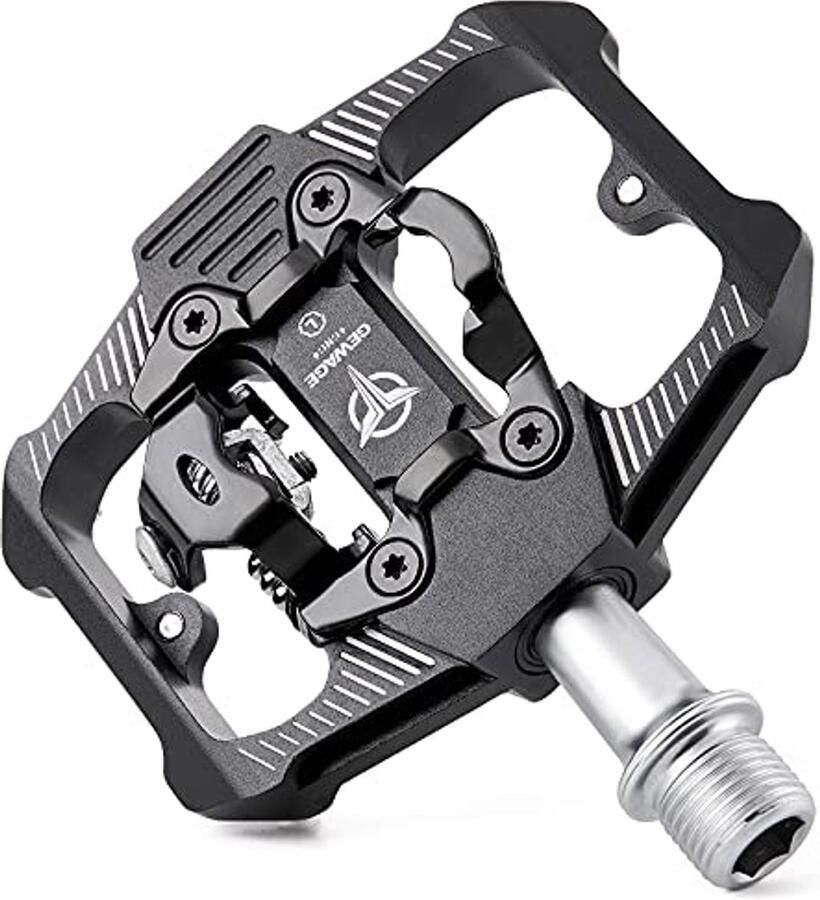 Fiets Pedalen voor SPD met 3 Afgedichte Lagere Dubbele Functie en Antislip Lichtgewicht Aluminium MTB en Racefiets Pedalen 9 16 inch