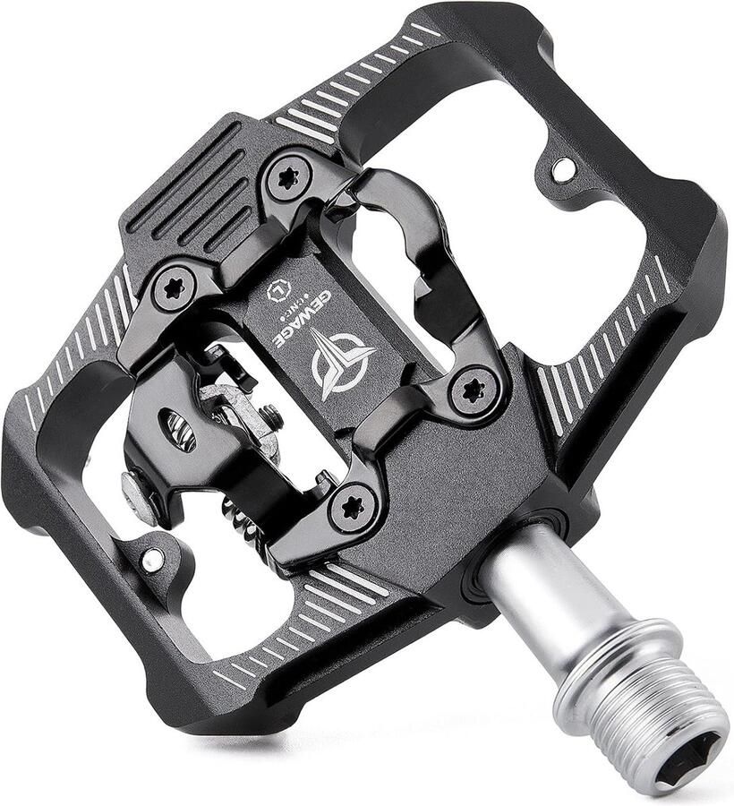 Fiets Pedalen voor SPD met 3 Afgedichte Lagere Dubbele Functie en Antislip Lichtgewicht Aluminium MTB en Racefiets Pedalen 9 16 inch