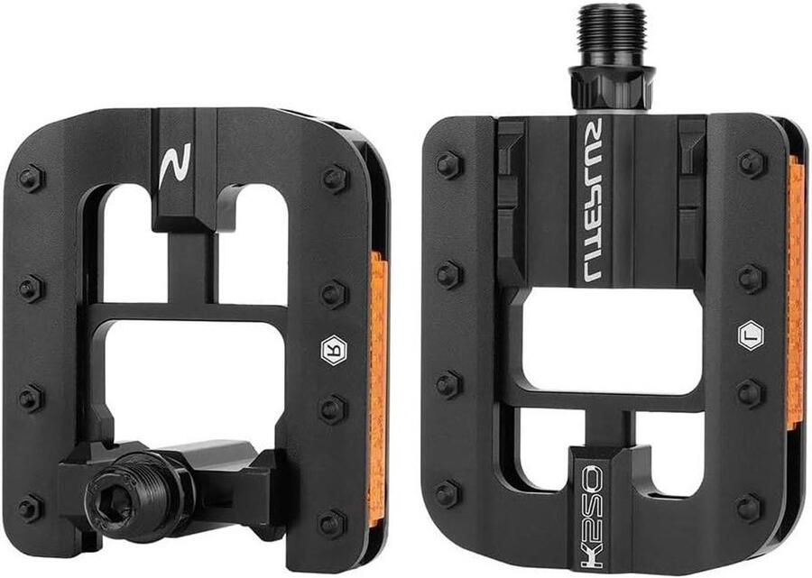 Fiets pedalen Vouwpedalen aluminium Ruimtebesparend opbergen Snelle vouwfunctie 14mm draad Zwart