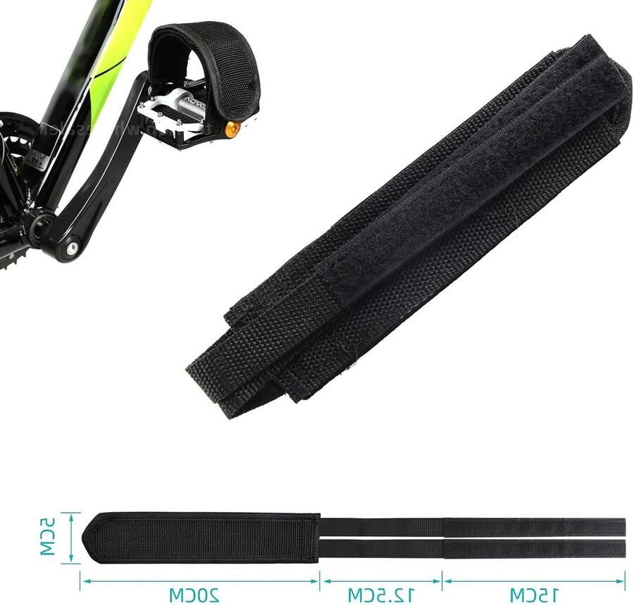Fiets Pedalenschoenen met Antislip en Dubbele Hechting 2 Stuks Fietsaccessoires voor Verbeterde Grip en Veiligheid