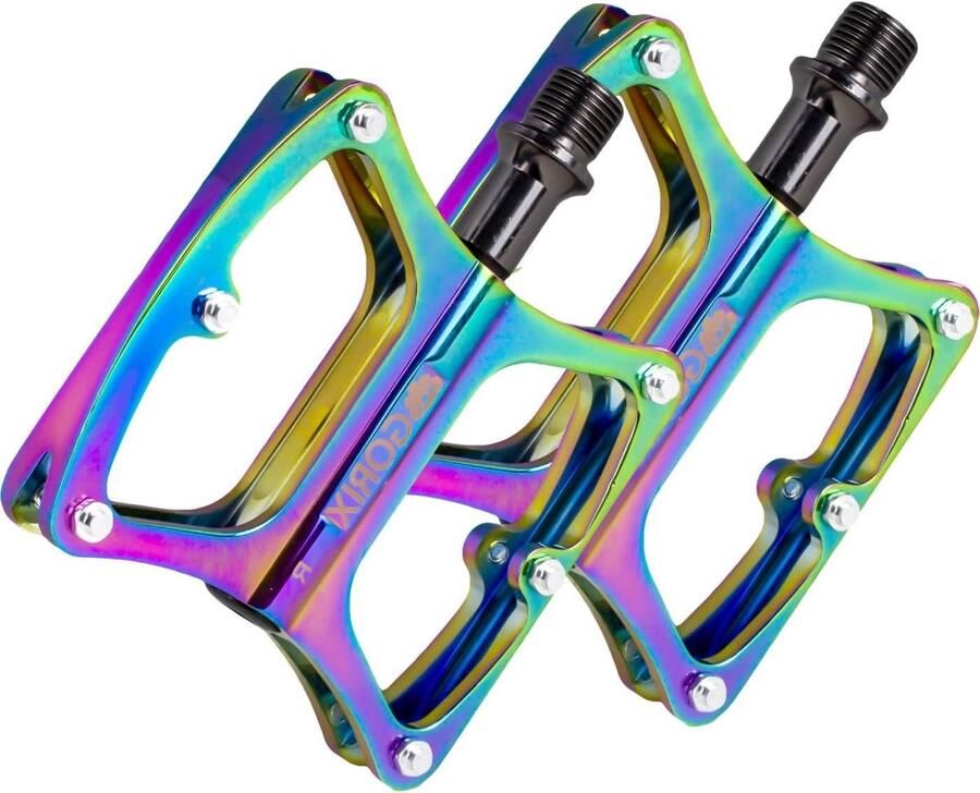 Fiets Platte Pedalen Brede Fietspedalen Fietsen Onderdelen Met Non-slip Pin Spike 282 Gram Olie Slick
