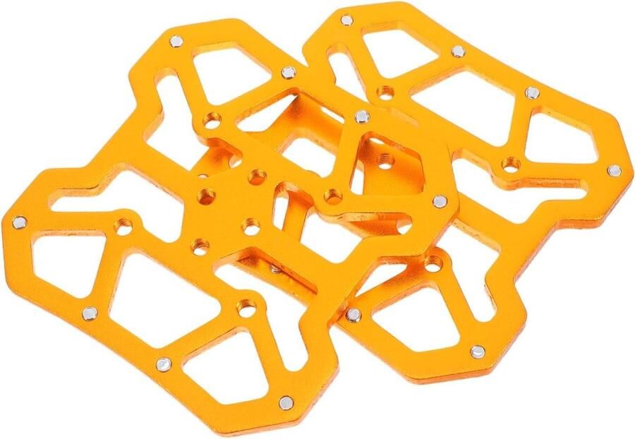 Fiets Schoenplaatjes Pedaal Accessoires Efficiënt Fietsen Zelfblokkerende Functie Universele Pasvorm Goud