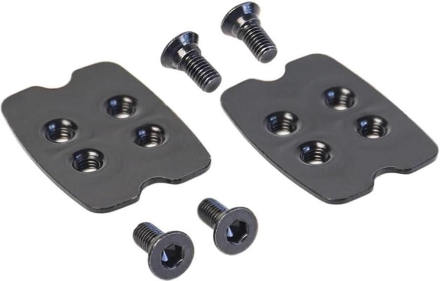 Fiets Schoenplaatjes Pedaal Platen Mountainbiken Robuust IJzer 4x Zwart