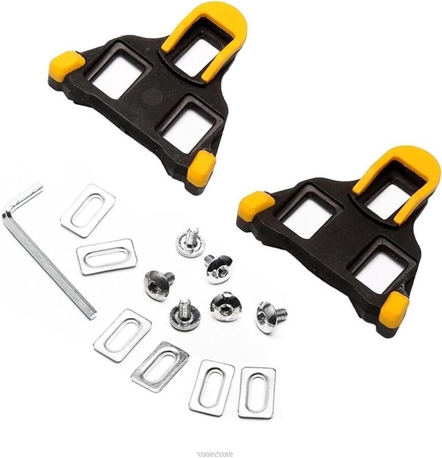 Fiets Schoenplaatjes Pedaal Platen Veilig Fietsen Antislip Oppervlak 2 Sets Geel