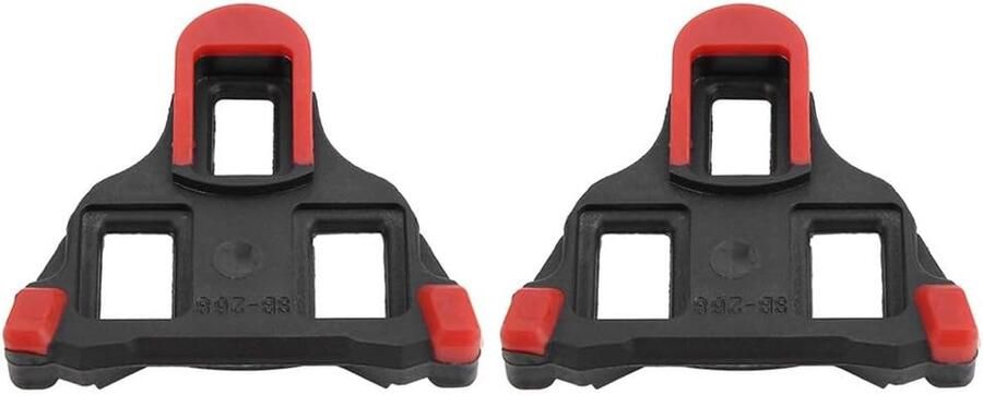Fietspedaalplaatjes Schoenplaatjes Fietsen Lichtgewicht ABS 1 Paar Rood