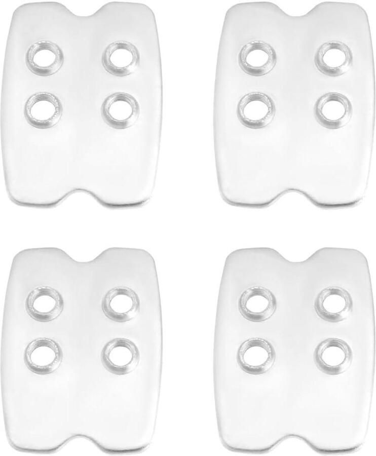 Fiets schoenplaatjes Pedalen clips Fietstochten maken SPD compatibel 4 stuks Zilver