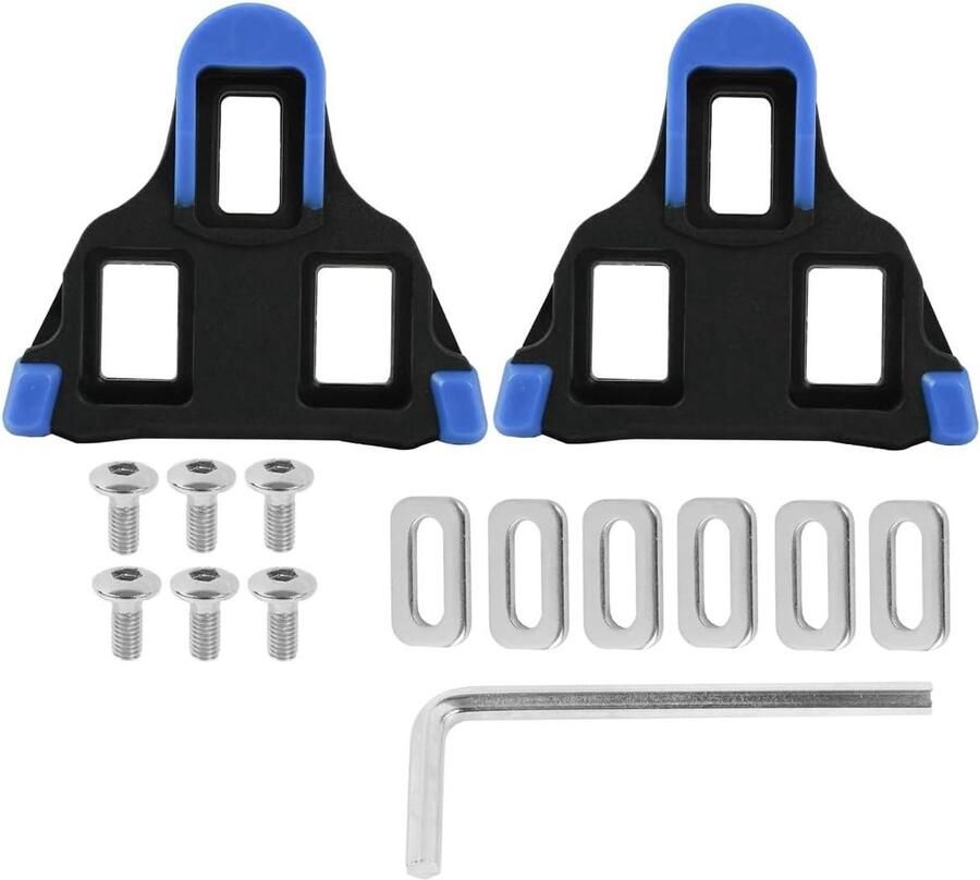 Fiets Schoenplaten SPD Plaatjes Racefietsen Antislip Ontwerp 2 Stuks Blauw