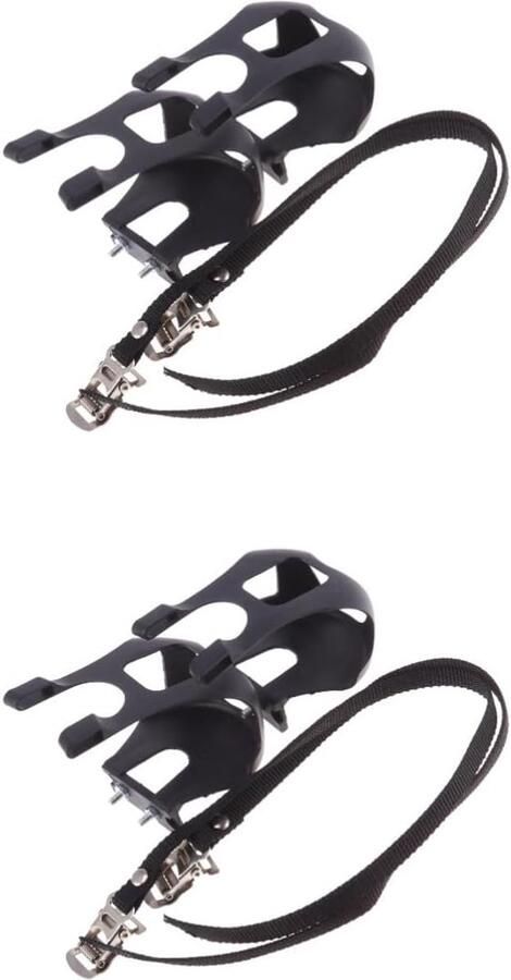 Fiets Teen Clips Pedalen Clips Fietsen Stabiliseren Antislip Ontwerp 48 x 1 x Zwart - Foto 2