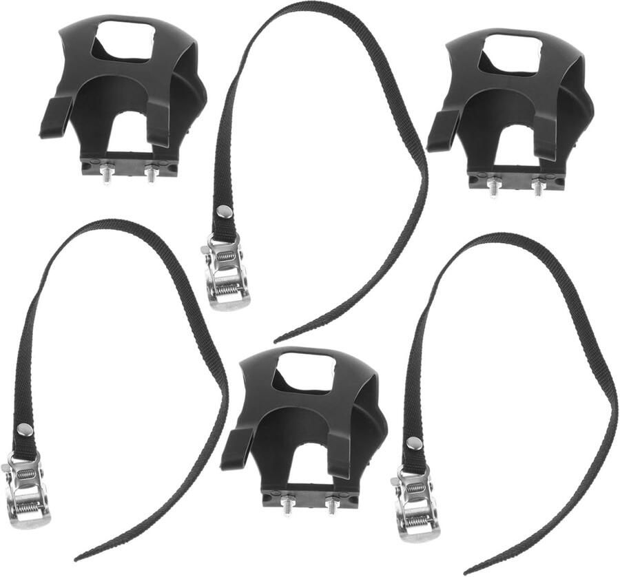 Fiets Teenclips Pedaalrie Verbeteren Fietsen Stabiele Trapondersteuning 48 x 1 x Zwart