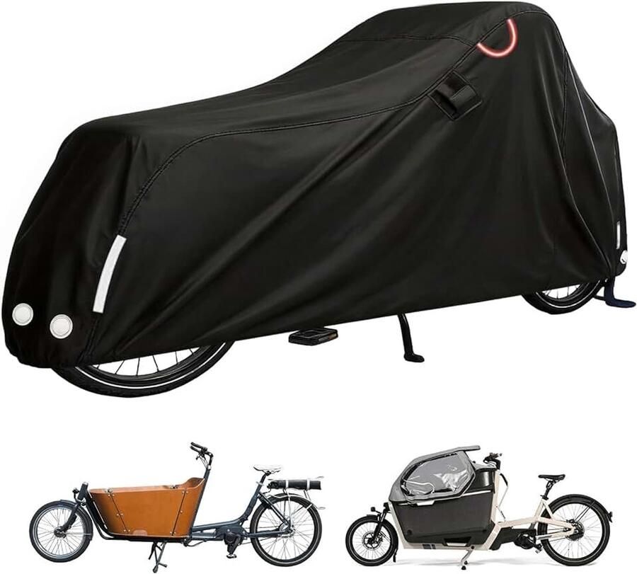 Fietshoes 420D Oxford laadwielafdekking duurzame fietshoes waterdicht vrachtfiets afdekzeil bescherming laadwiel afdekzeil voor buiten 270 x 75 x