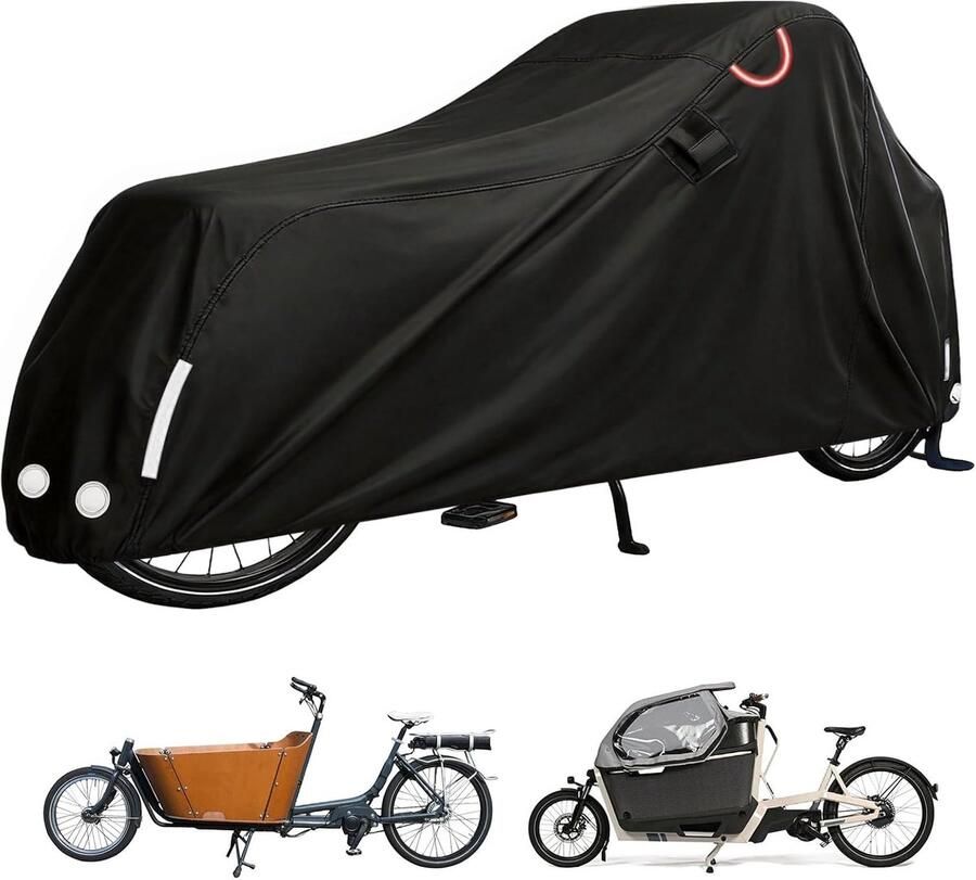 Fietshoes 420D Oxford laadwielafdekking duurzame fietshoes waterdicht vrachtfiets afdekzeil bescherming laadwiel afdekzeil voor buiten 270 x 75 x