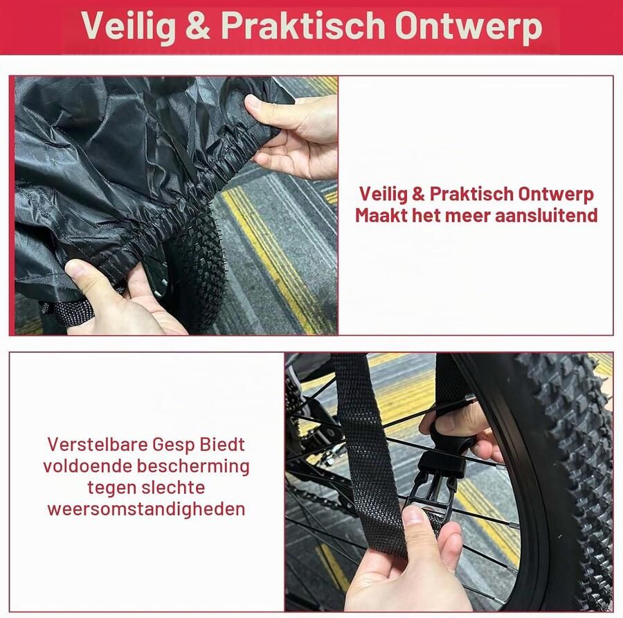 Fietshoes voor 1-2 fietsen 210D Oxford-weefsel fietsgarage