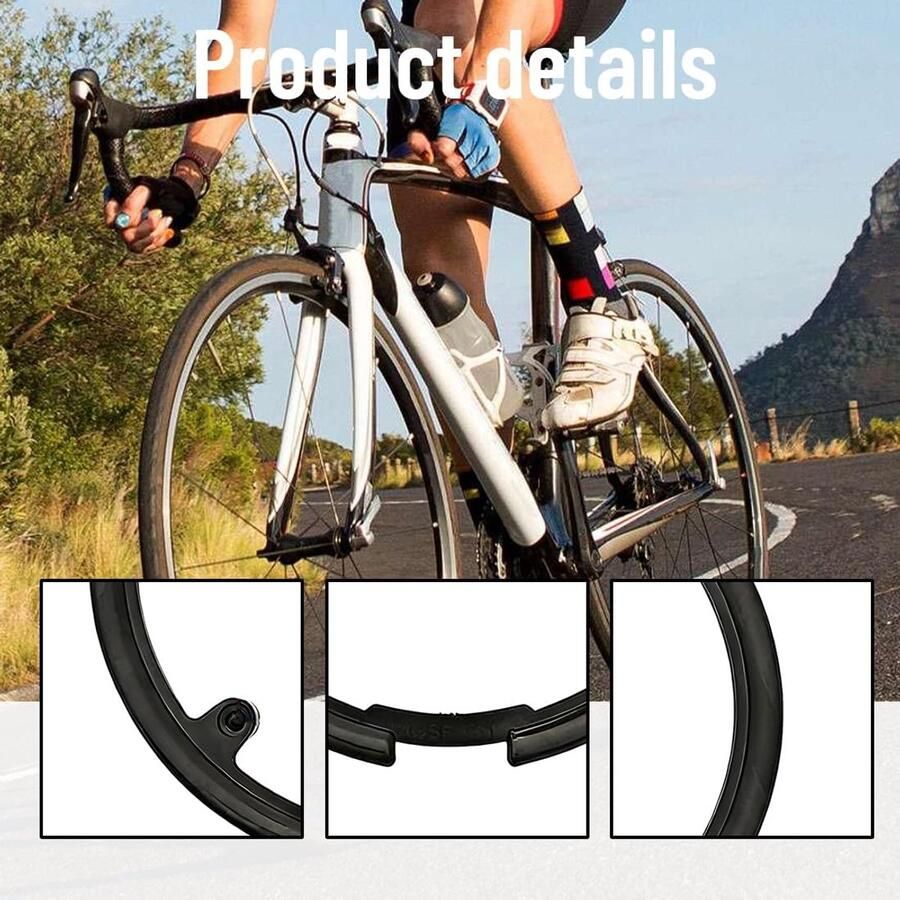 Fietskettingwielhoes compatibel met 42 en 44 tanden kettingkast voor mountainbike universele kettingbescherming met 4 gaten tandwielbescherming met 4 schroeven