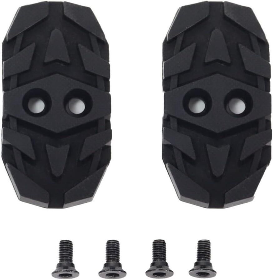 Fietspedaal Adapter Cleat Converter Fietsen met Platte Pedalen Lichtgewicht PA-kunststof 2 Stuks Zwart