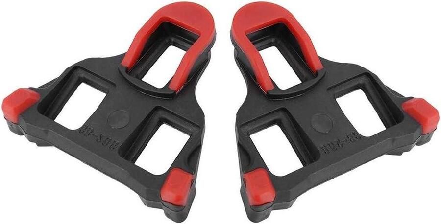 Fietspedaal Adapter Schoenplaatjes Verbeterde Grip Duurzaam ABS Materiaal 7.5x8x Rood