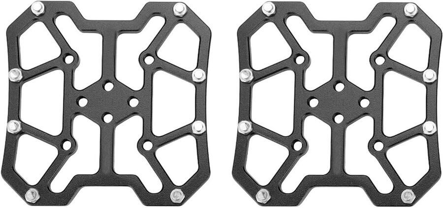 Fietspedaal Adapters Pedaal Conversie Casual Rijden Aluminium Legering 120 g Zwart