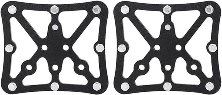 Fietspedaal Adapters Pedaal Covers Fietsen Aanpassen Lichtgewicht Aluminium 1 Paar Zwart