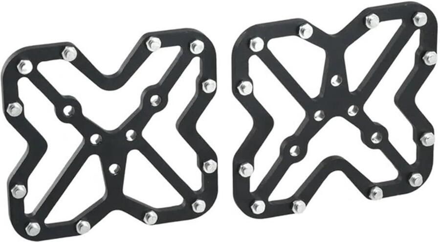 Fietspedaal Adapters Pedaal Covers Fietsen Verbeteren Lichtgewicht Aluminium 1 Paar Zwart